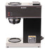 BUNN VPR Two Burner Pourover Coffee Maker, 12-Cup, Stainless Steel, Black (33200.0000)