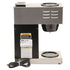 BUNN VPR Two Burner Pourover Coffee Maker, 12-Cup, Stainless Steel, Black (33200.0000)