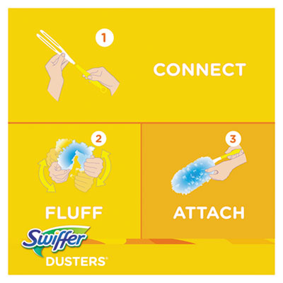 Swiffer Duster Refills, Light Blue, Unscented, 10ct. Box - 4/CS (21459)