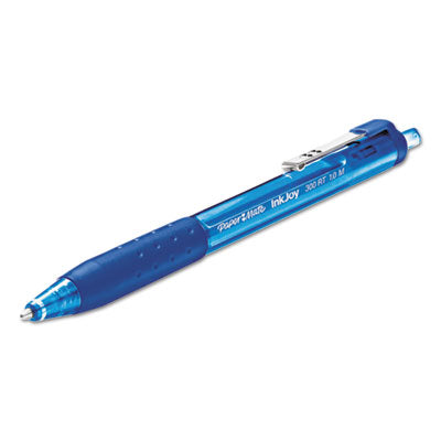Paper Mate InkJoy 300 RT Ballpoint Ben, Retractable, Medium 1 mm, Blue Ink - 12/Box (1951259)