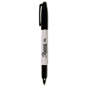 Sharpie Fine Tip Permanent Marker, Fine Bullet Tip, Black - 12ct.