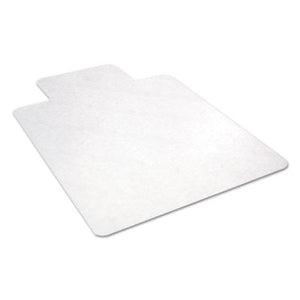 Alera All Day Use Non-Studded Chair Mat for Hard Floors, 45" x 53", Wide Lipped, Clear