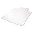 Alera All Day Use Non-Studded Chair Mat for Hard Floors, 45" x 53", Wide Lipped, Clear