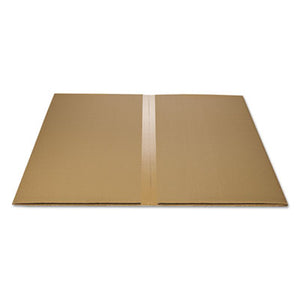 Alera All Day Use Non-Studded Chair Mat for Hard Floors, 45" x 53", Wide Lipped, Clear