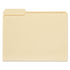 Top Tab File Folders, 1/3-Cut Tabs, Assorted, Letter Size, 0.75" Expansion, Manilla - 100/BX (12113)