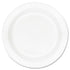 Dart White Styrofoam Plate, 9", 1 Compartment - 125ct. 4/CS (9PWCR)