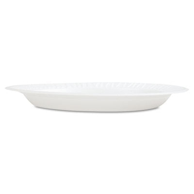 Dart White Styrofoam Plate, 9", 1 Compartment - 125ct. 4/CS (9PWCR)
