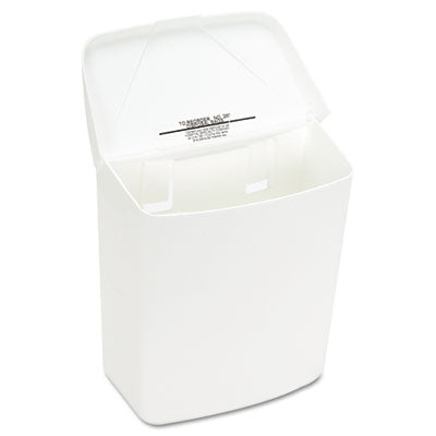 Sanitary Napkin Receptacle, Wall Mount, White (250-201W)