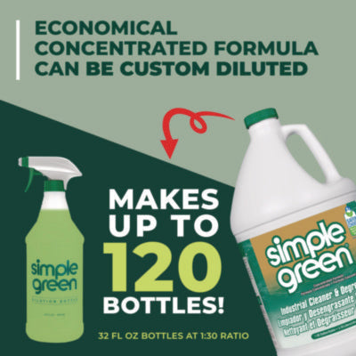 Simple Green Industrial Cleaner & Degreaser, Concentrated, 1 Gallon - 6/CS (13005)