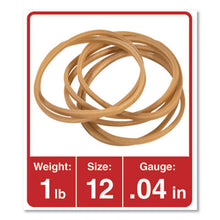 Load image into Gallery viewer, Rubber Bands, Size 12, 0.04&quot; Gauge, Beige, 1lb. Box - 2500/Pack
