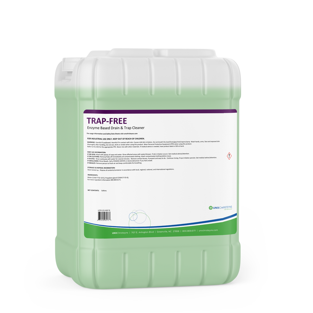 UNX Trap-Free Enzyme Drain & Trap Cleaner, 5 Gallon Pail