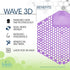 The Wave 3D Urinal Screen, Fabulous, 2 per Pack, 5 Packs per Box