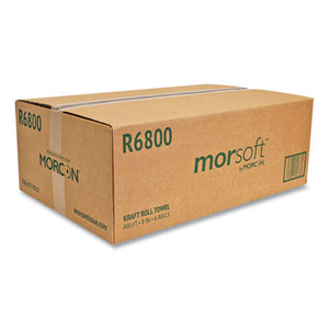 Morsoft Brown Roll Towels, 8" x 800' - 6/CS (R6800)