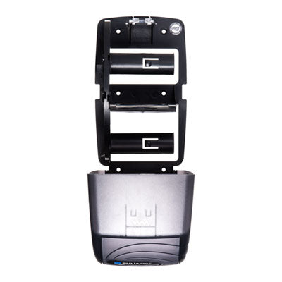 San Jamar Duett Standard Bath Tissue Dispenser, Oceans, Transparent Black Pearl (R3590TBK)