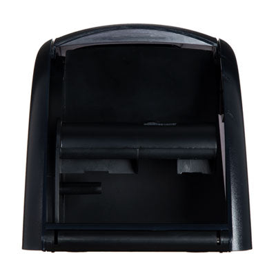 San Jamar Duett Standard Bath Tissue Dispenser, Oceans, Transparent Black Pearl (R3590TBK)