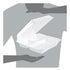 Dart Hinged Lid Styrofoam Container, 9.25" x 9.5" x 3", White, 3 Compartment - 100ct. 2/CS (95HT3R)