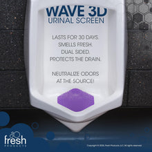 Load image into Gallery viewer, The Wave 3D Urinal Screen, Fabulous, 2 per Pack, 5 Packs per Box
