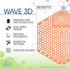 The Wave 3D Urinal Screen, Mango, 2 per Pack, 5 Packs per Box