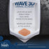 The Wave 3D Urinal Screen, Mango, 2 per Pack, 5 Packs per Box