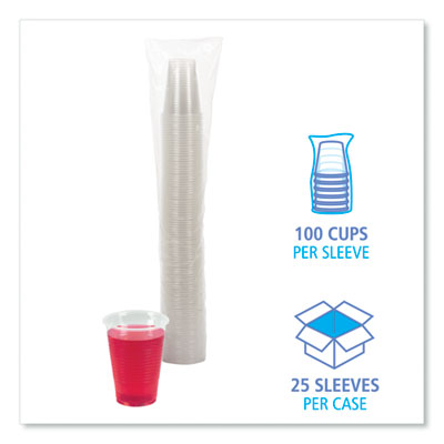 Translucent Plastic Cup, 9 oz. - 100ct. - 25/CS (Y9 / BWKTRANSCUP9)