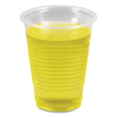Translucent Plastic Cup, 7 oz. - 100ct. 25/CS (E7TRANS / BWKTRANSCUP7)