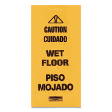 Load image into Gallery viewer, Rubbermaid Commercial Multilingual Wet Floor Safety Cone, 3' Tall, Yellow (FG627677YEL)
