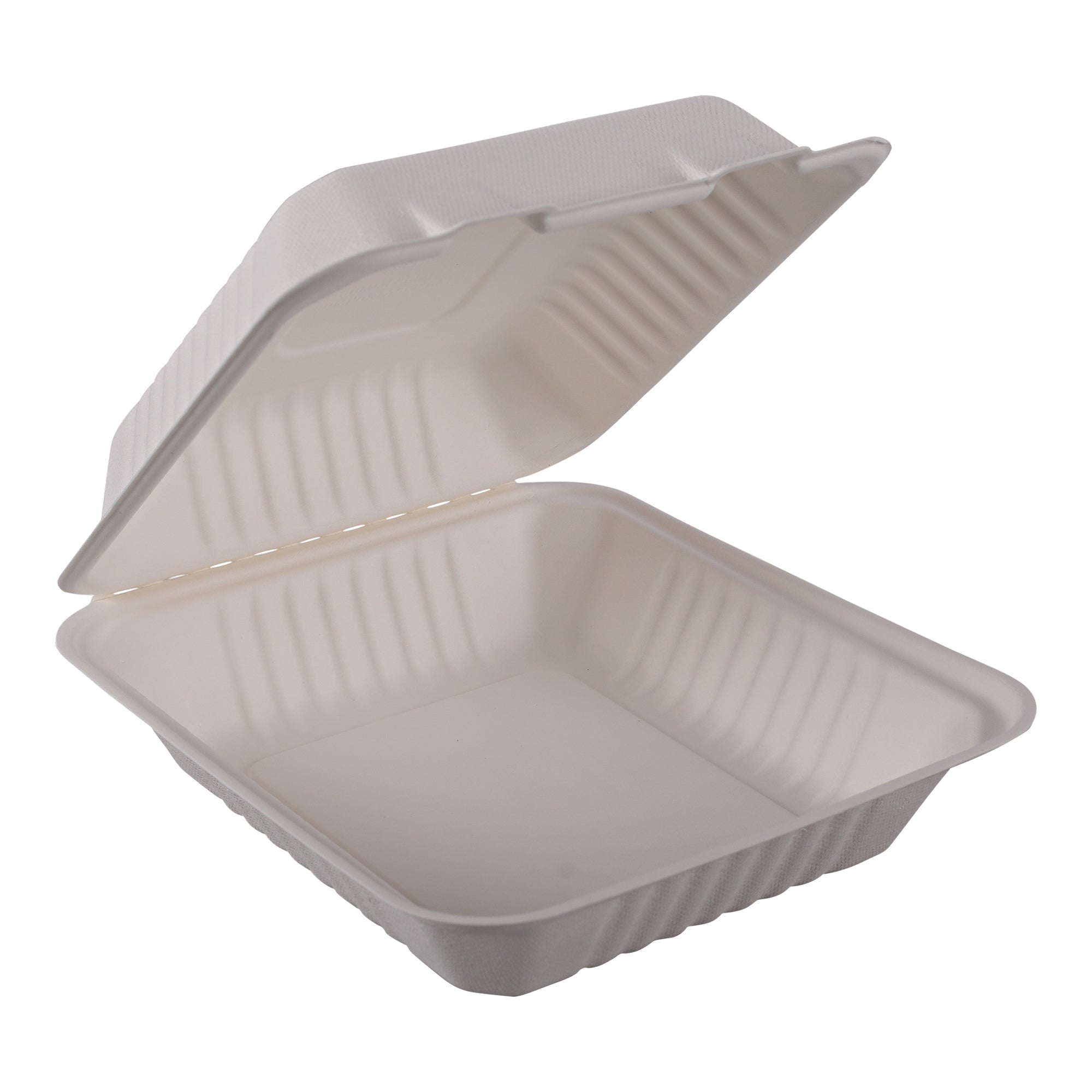 Empress Earth Hinged Lid Container, 1 Compartment, 8" x 8" x 3.19" - 100ct. 2/CS (EDHL-81)