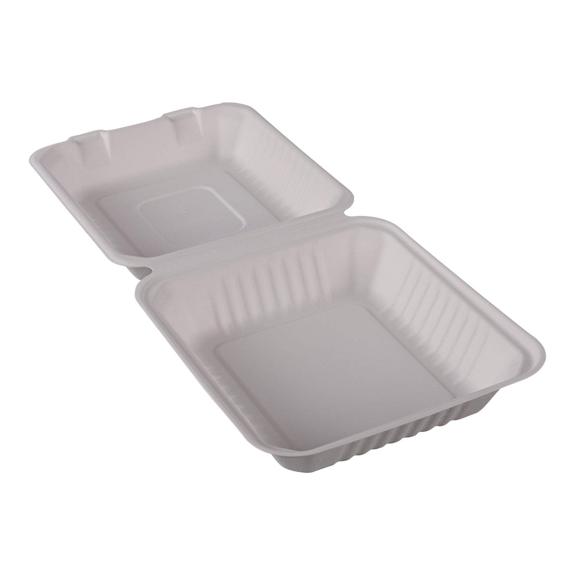 Empress Earth Hinged Lid Container, 1 Compartment, 8" x 8" x 3.19" - 100ct. 2/CS (EDHL-81)