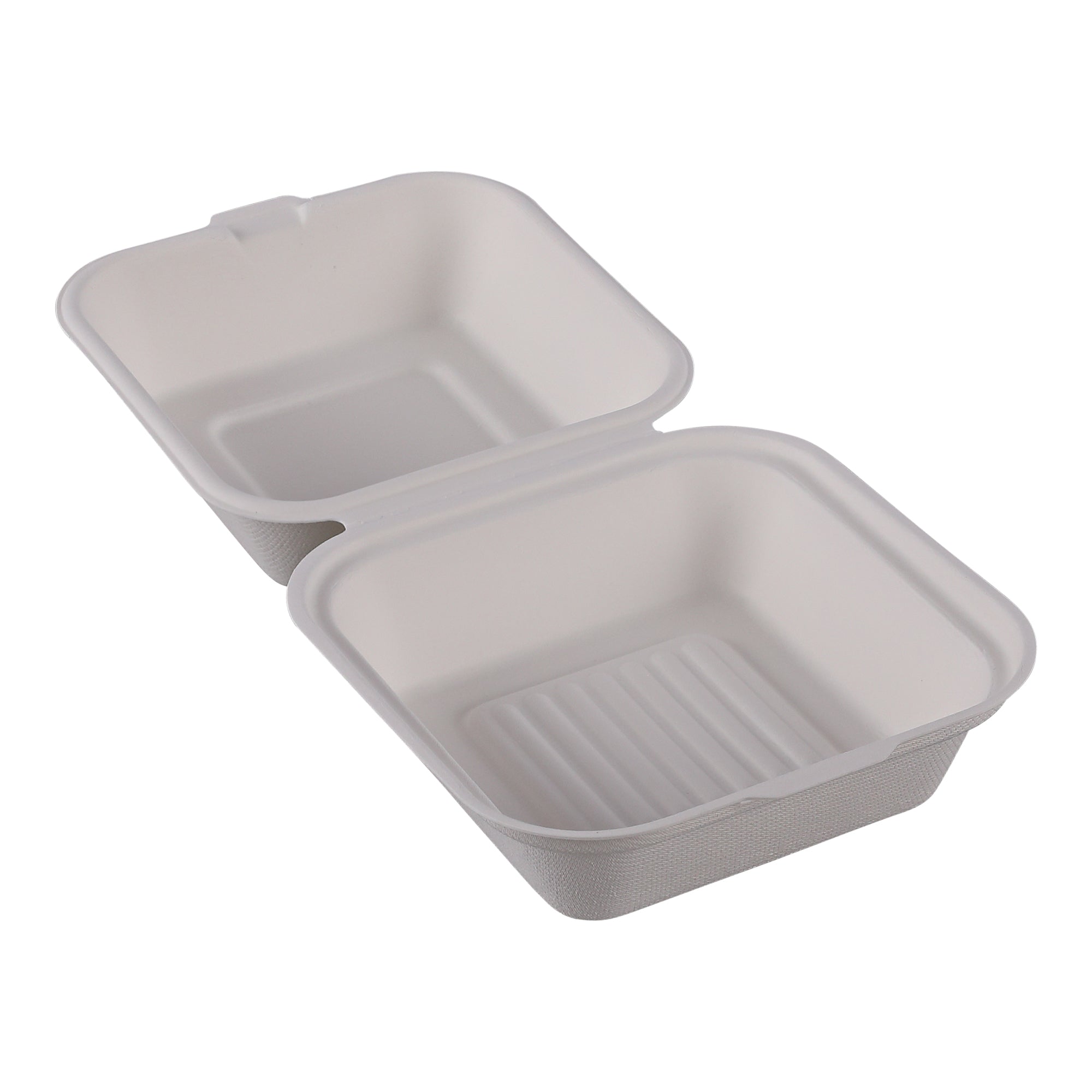 Empress Earth Hinged Lid Container, 1 Compartment, 6" x 6" x 3" - 125ct. 4/CS (EHL-66)