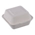 Empress Earth Hinged Lid Container, 1 Compartment, 6" x 6" x 3" - 125ct. 4/CS (EHL-66)