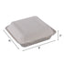 Empress Earth Hinged Lid Container, 3 Compartment, 9" x 9" x 3" - 100ct. 2/CS (EHL-93)