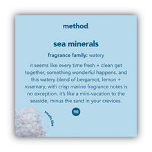 Load image into Gallery viewer, Method Foaming Hand Wash, Sea Minerals Scent, 10 oz. 6/CS (MTH00365)
