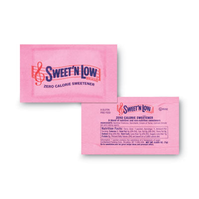 Sweet N Low Zero Calorie Sweetener, 0.15 oz. Packet - 400/Box
