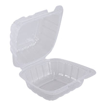 Load image into Gallery viewer, Empress Clear Hinged Container, 6" x 6", 1 Compartment, Vented, 150ct. - 2/CS (ECLPPHL-66)
