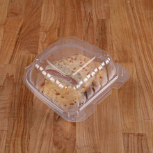 Load image into Gallery viewer, Empress Clear Hinged Container, 6" x 6", 1 Compartment, Vented, 150ct. - 2/CS (ECLPPHL-66)
