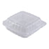 Empress Clear Hinged Container, 8" x 8", 1 Compartment, Vented - 200/CS (ECLPPHL-81)