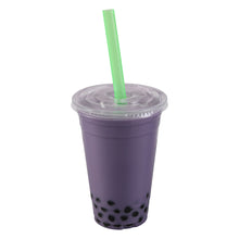 Load image into Gallery viewer, Straw, Wrapped, 9&quot; Colossal Boba, 12MM Diameter, Neon, 500ct. Bag - 4/CS (E9BOBA-NE)
