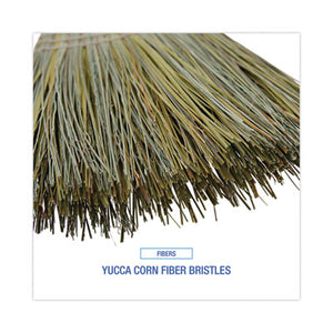 Warehouse Broom, Yucca/Corn Fiber Bristles, 56" Long