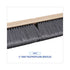 Push Broom, Gray Flagged Poly Bristles, 18" (Handle Sold Separately)