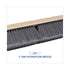 Push Broom, Gray Flagged Poly Bristles, 36" (Handle Sold Separately)