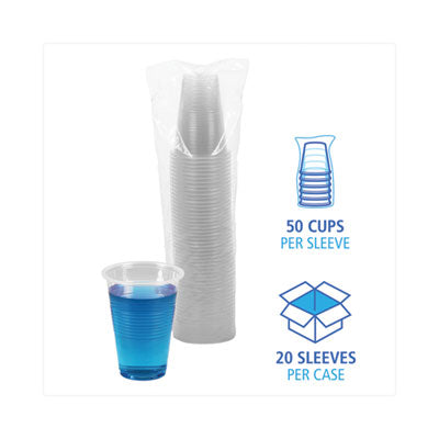 Translucent Plastic Cup, 16 oz. - 50ct. 20/CS (EK16A / BWKTRANSCUP16)