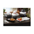 Pactiv SmartLock Hinged Lid Styrofoam Container, Black, 1 Compartment, 9" x 9.13" x 3.25" - 150/CS