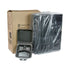 Pactiv SmartLock Hinged Lid Styrofoam Container, Black, 3 Compartment, 9" x 9.5" x 3.25" - 150/CS