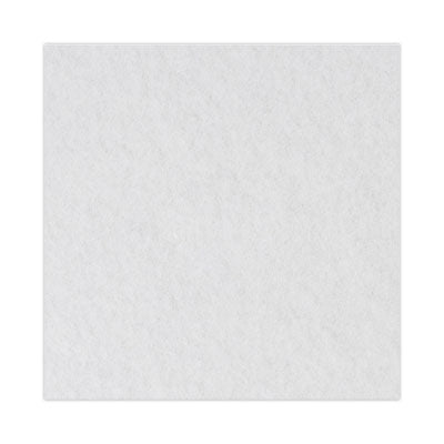 Floor Pad, 24", White Polishing - 5/CS