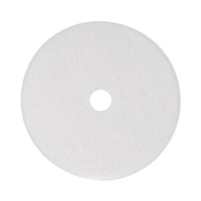 Floor Pad, 24", White Polishing - 5/CS