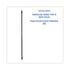 Fiberglass Broom Handle, Nylon Plastic, Threaded End, 1" x 60", Black (BWK636)