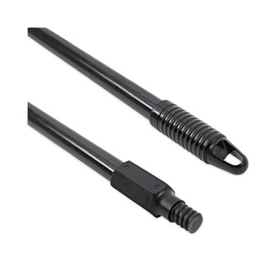 Fiberglass Broom Handle, Nylon Plastic, Threaded End, 1" x 60", Black (BWK636)