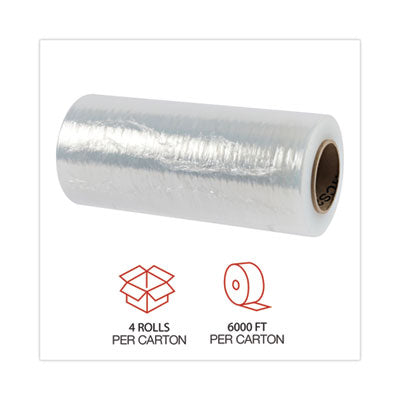 Stretch Wrap, 12" x 1500' Rolls, 80 Gauge - 4/CS (UNV121580)