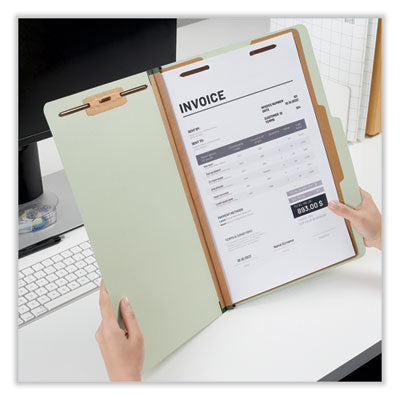 Four-Section Classification Folders, 2" Exp. , 1 Divider, 4 Fasteners, Legal Size, 10/Box (UNV10261)