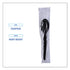 Boardwalk Heavyweight Individually Wrapped Spoon, Black - 1000/CS